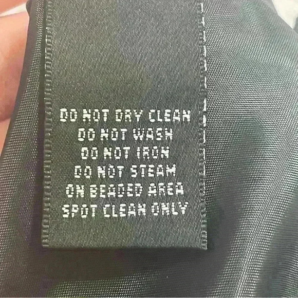 Jones New York Black Formal Maxi Evening Dress Sleeveless with Beading Size 8 - Picture 11 of 11